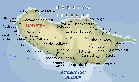 mapa de Madeira