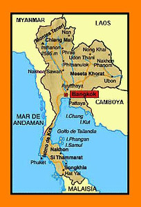mapa de thailandia
