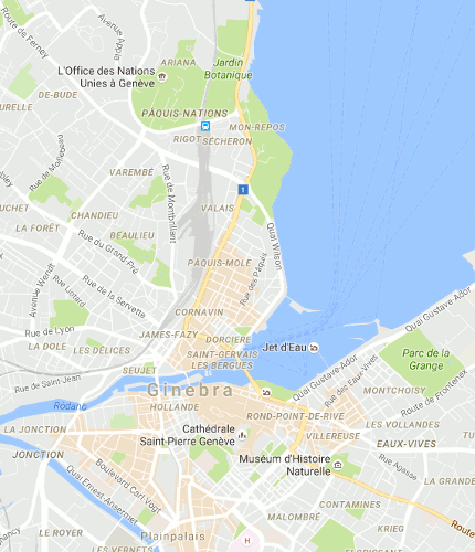 mapa Ginebra 