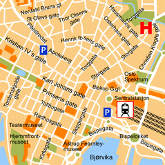 mapa de Oslo