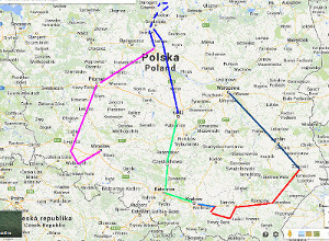 mapa de la ruta 