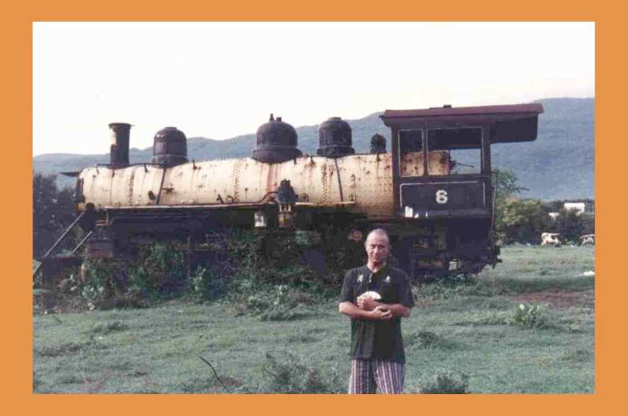antigua locomotora en Barahona